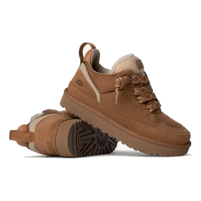 UGG LOWMEL LINED LACE SNEAKER CHESTNUT - MENS