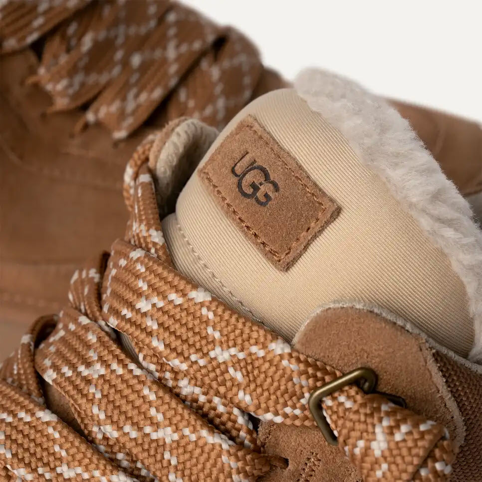 UGG LOWMEL LINED LACE SNEAKER CHESTNUT - MENS