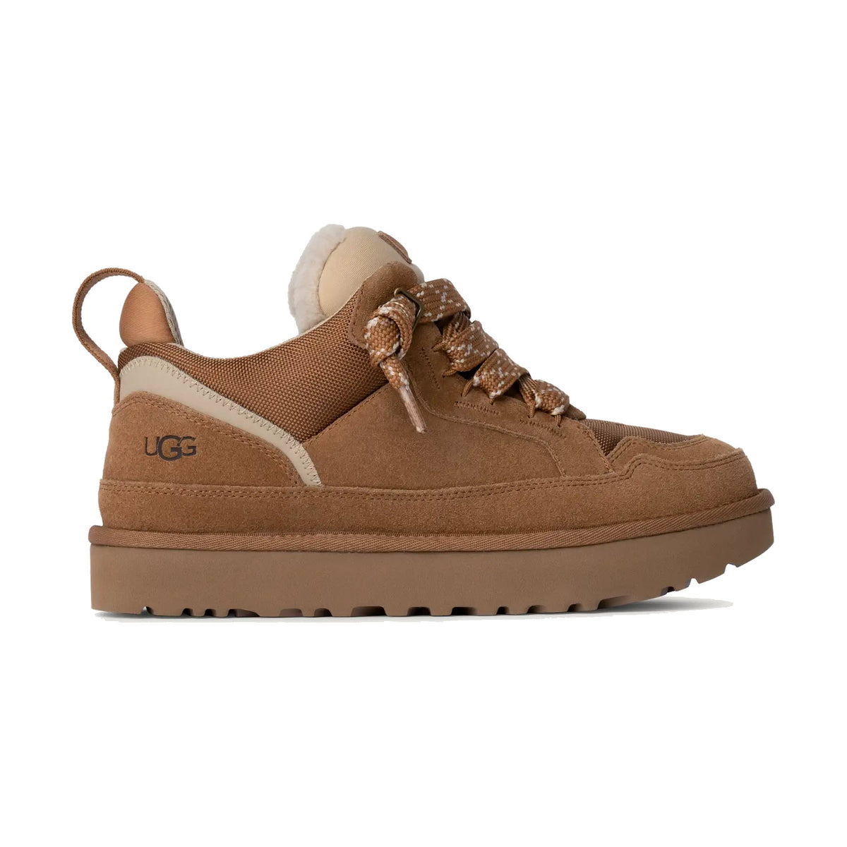 UGG LOWMEL LINED LACE SNEAKER CHESTNUT - MENS