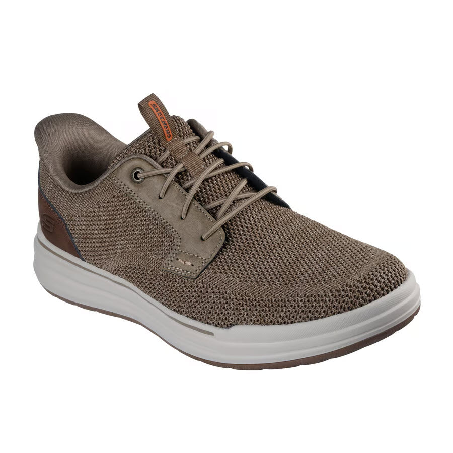 SKECHERS ARCH FIT STERLING RAMONE SLIP INS BUNGEE LACE TAUPE - MENS