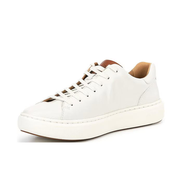 JOHNSTON & MURPHY ANDERS LACE TO TOE OXFORD WHITE - MENS