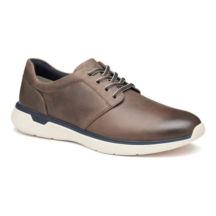 JOHNSTON & MURPHY XC4 PRENTISS PLAIN TOE LACE OXFORD STONE - MENS