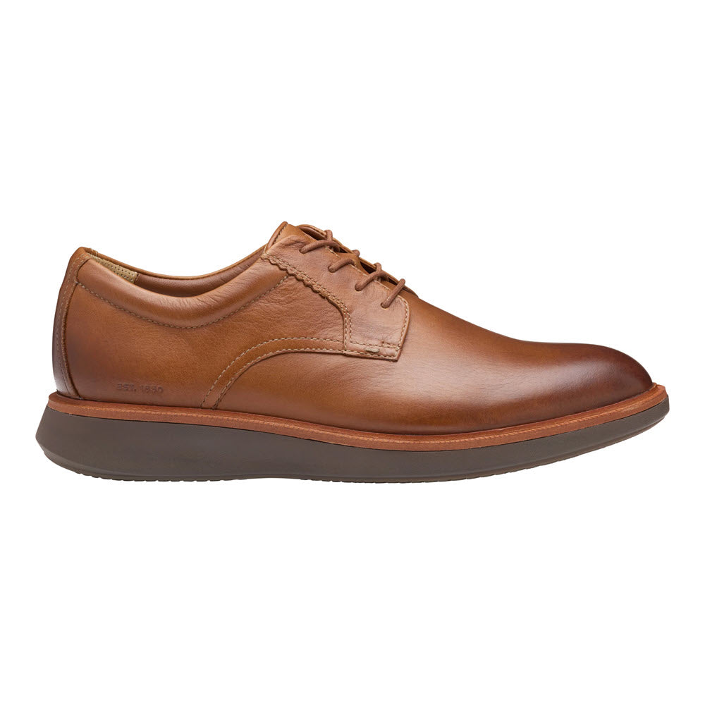 JOHNSTON & MURPHY XC+ PARKER PLAIN TOE OXFORD TAN - MENS