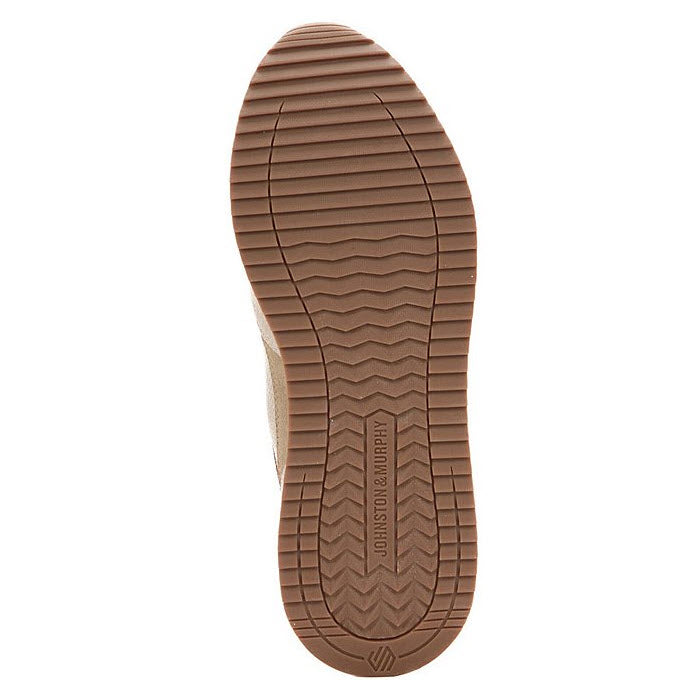 JOHNSTON & MURPHY CHASE PERFED T-TOE LACE OXFORD TAUPE - MENS