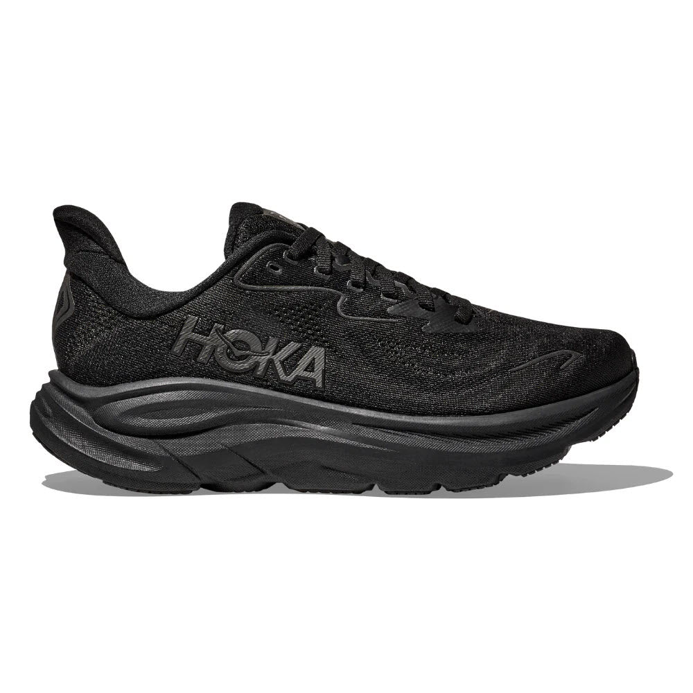 HOKA CLIFTON 10 BLACK/BLACK - WOMENS