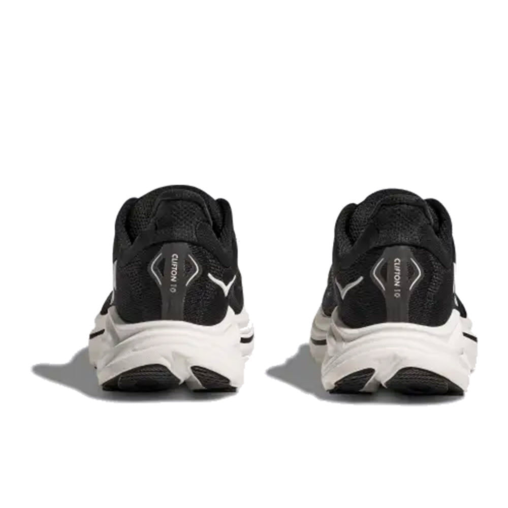 HOKA CLIFTON 10 BLACK/WHITE - WOMENS