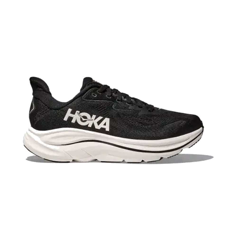 HOKA CLIFTON 10 BLACK/WHITE - WOMENS