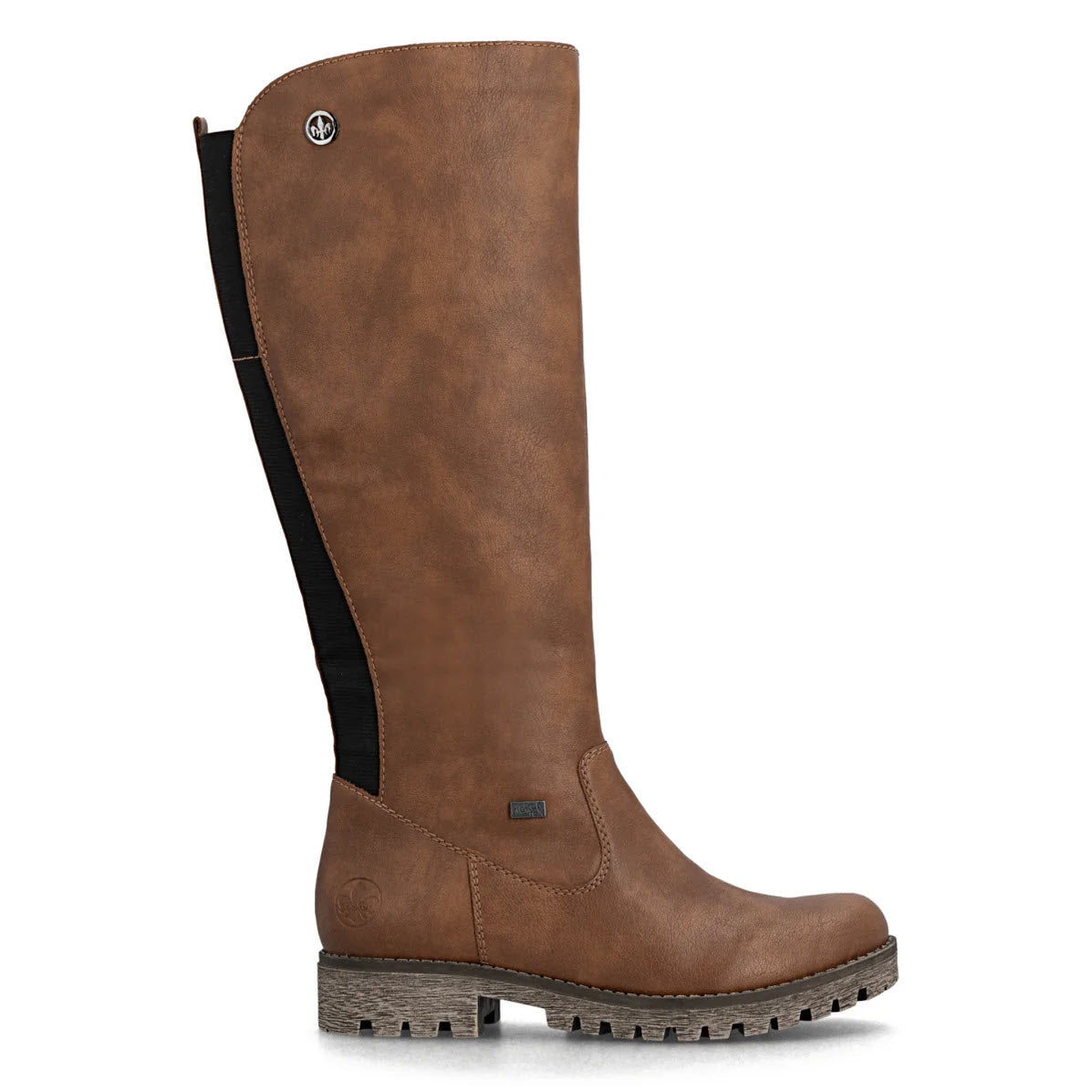 RIEKER LUG SOLE TALL SHAFT BOOT TAN - WOMENS