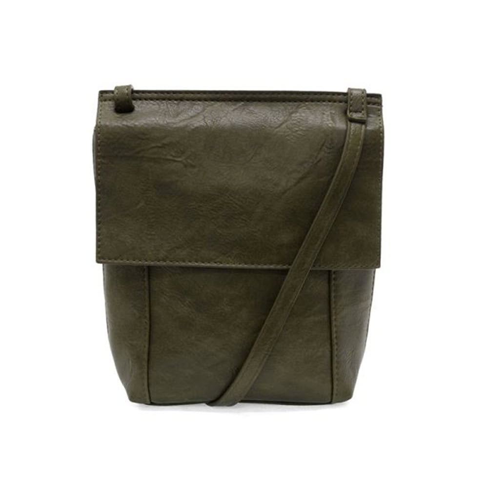 JOY SUSAN JENSY FRONT FLAP CROSSBODY BAG OLIVE