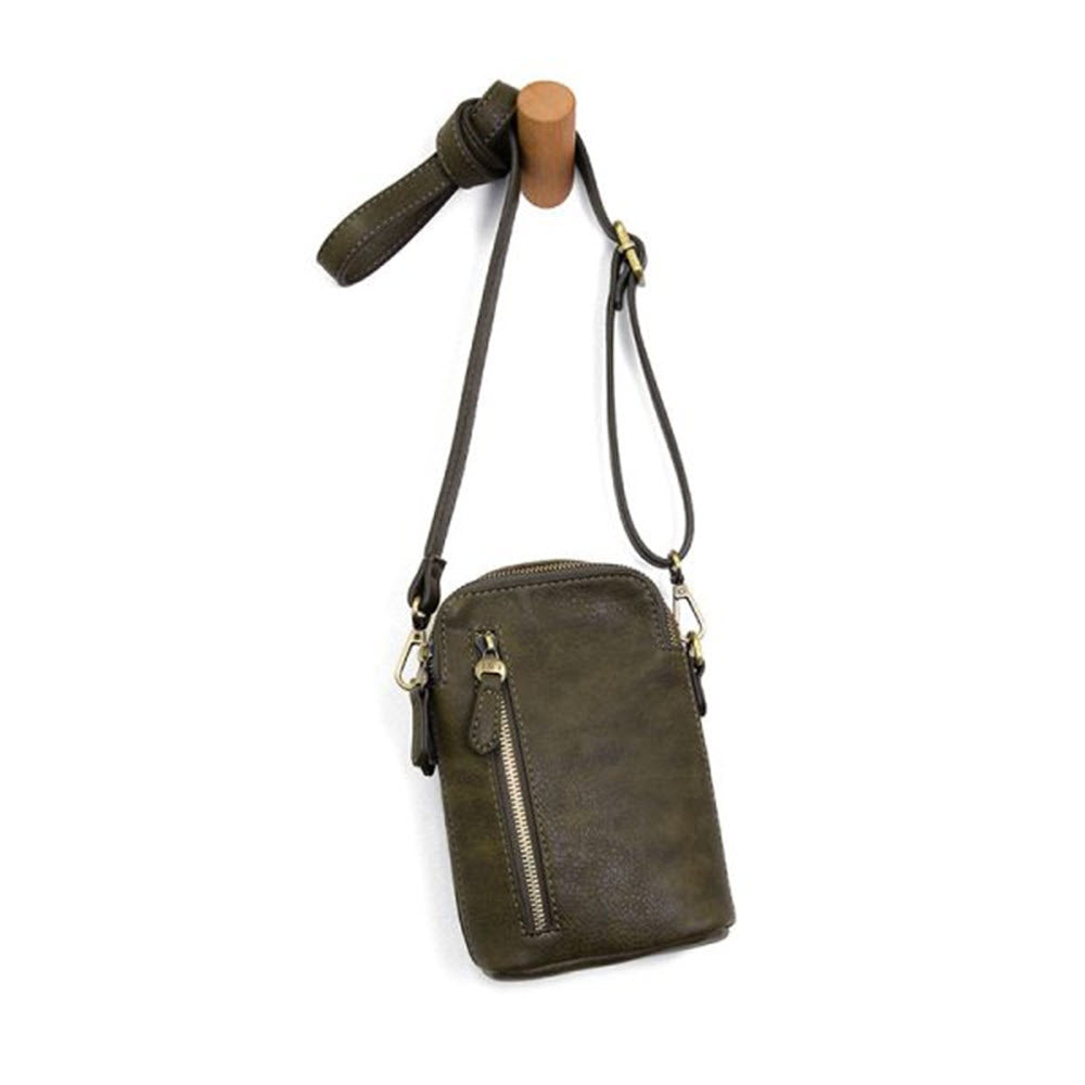 JOY SUSAN JOLENE CROSSBODY PHONE BAG DARK OLIVE