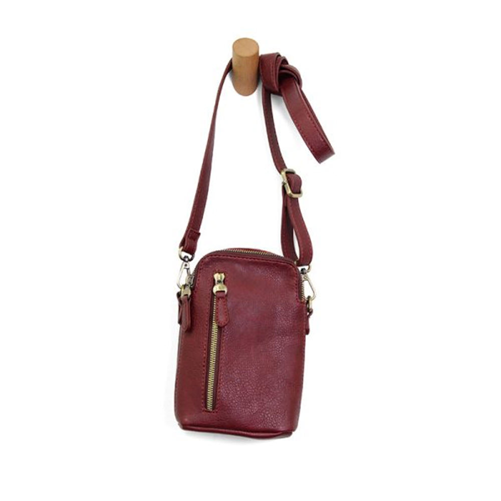 JOY SUSAN JOLENE CROSSBODY PHONE BAG SANGRIA