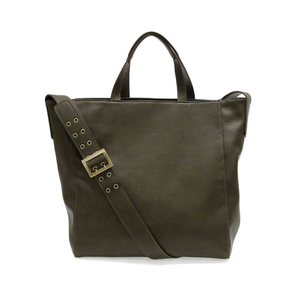 JOY SUSAN ALMA BUCKET TOTE BAG DARK MOSS