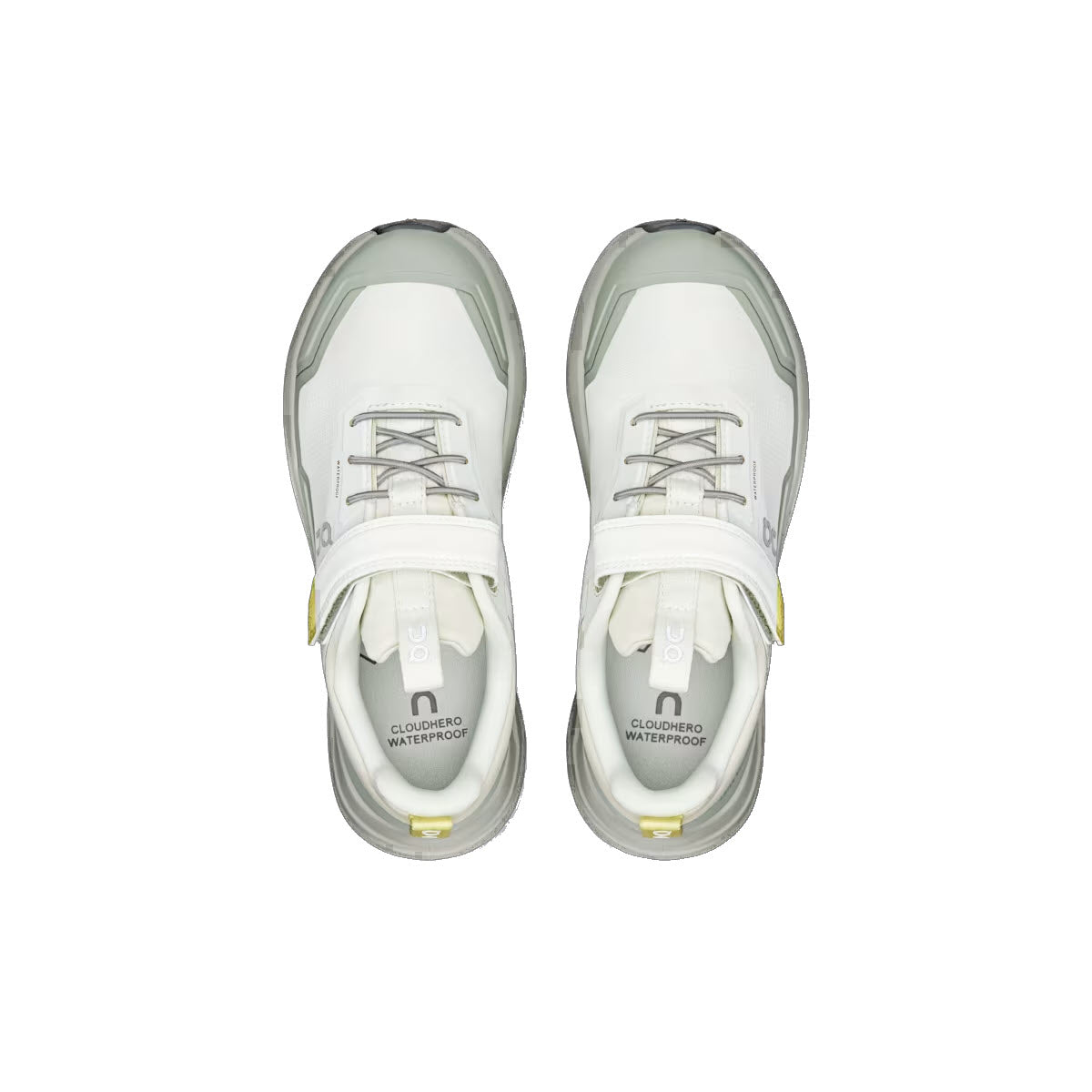 ON RUNNING CLOUD HERO WATERPROOF ICEBERG LIMELIGHT - KIDS