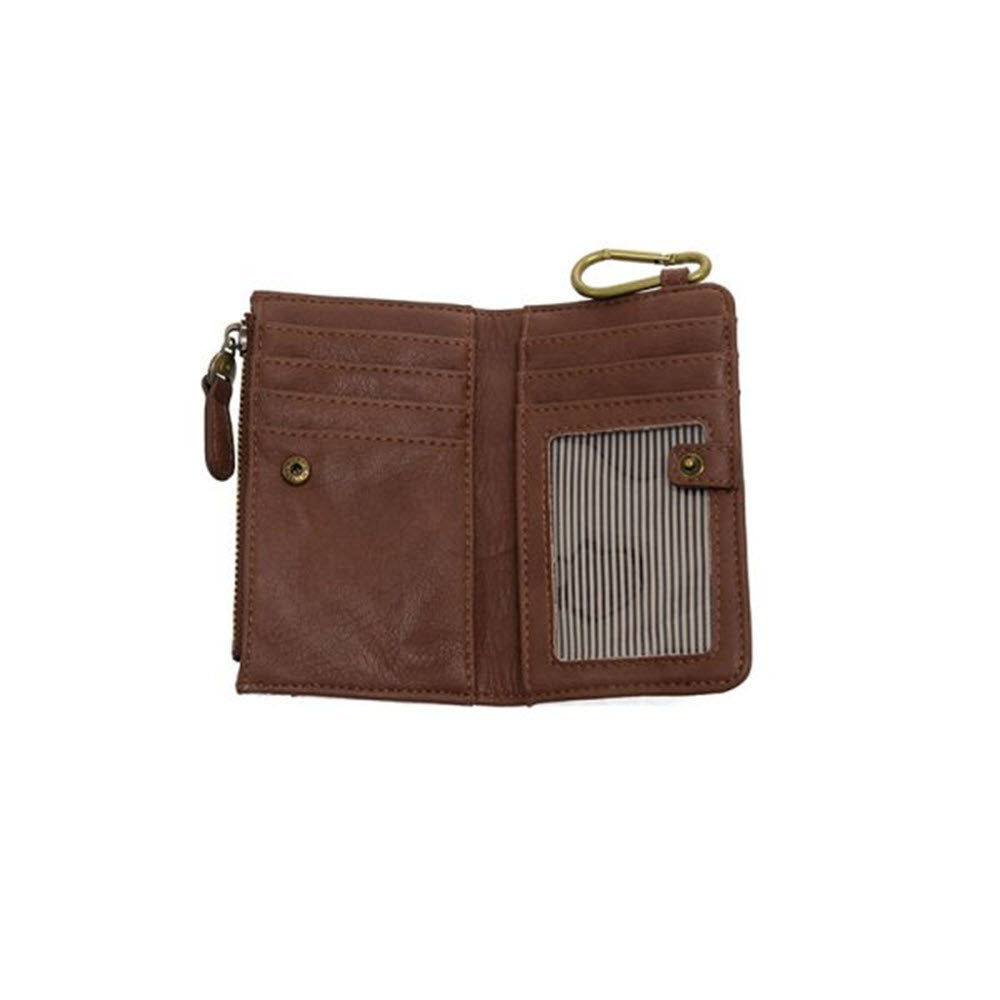 JOY SUSAN BOBBIE BIFOLD WALLET WALNUT
