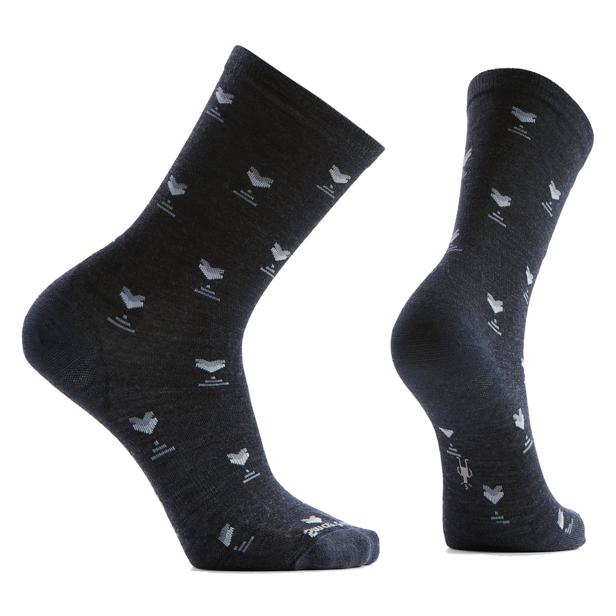 SMARTWOOL STOUT STREET CREW SOCKS CHARCOAL - MENS