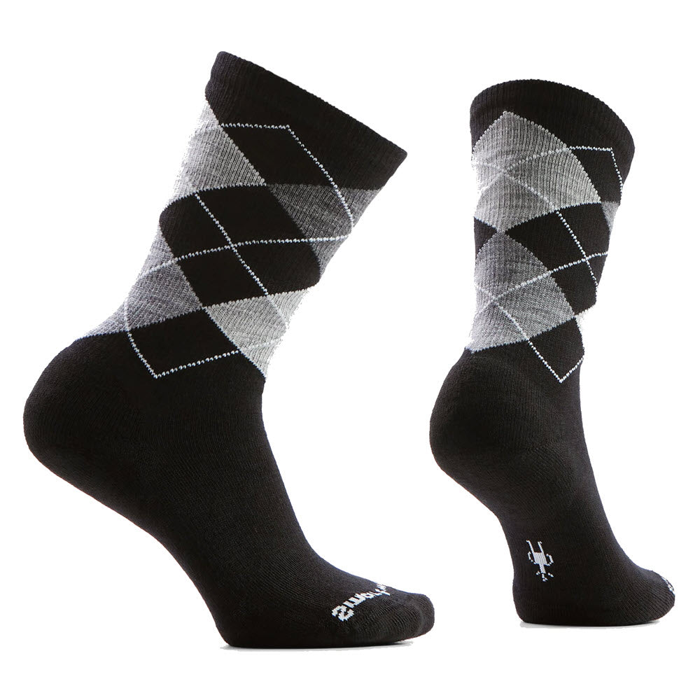 SMARTWOOL DIAMOND JIM CREW SOCKS BLACK - MENS