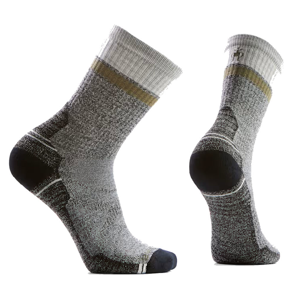 SMARTWOOL HIKE WINDING TRAIL CREW SOCKS LIGHT ASH GRAY - MENS