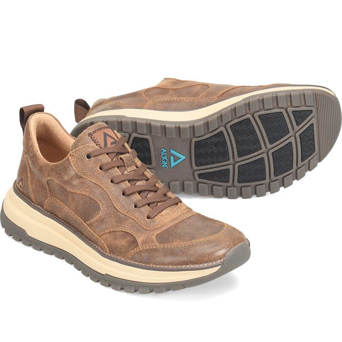 ALIGN BRECK LACE OXFORD BROWN - MENS