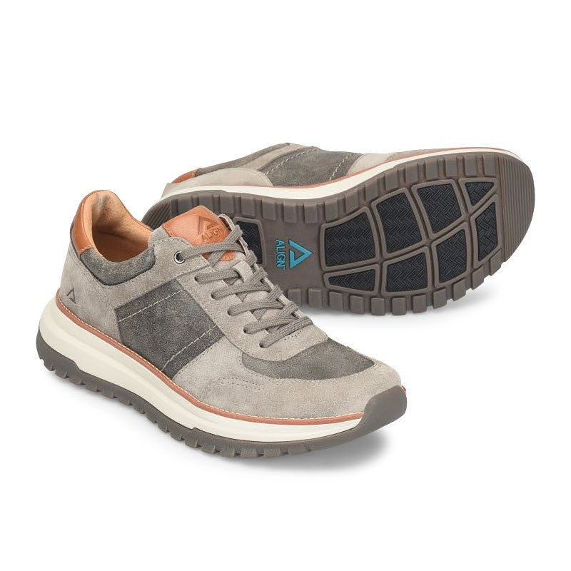 ALIGN BRYCE LACE OXFORD GRAY TAUPE - MENS
