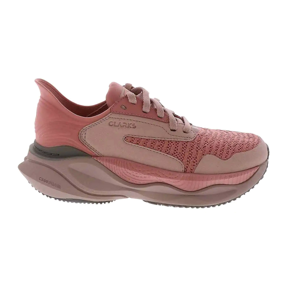CLARKS PACE HANDS FREE SNEAKER DUSTY ROSE - WOMENS