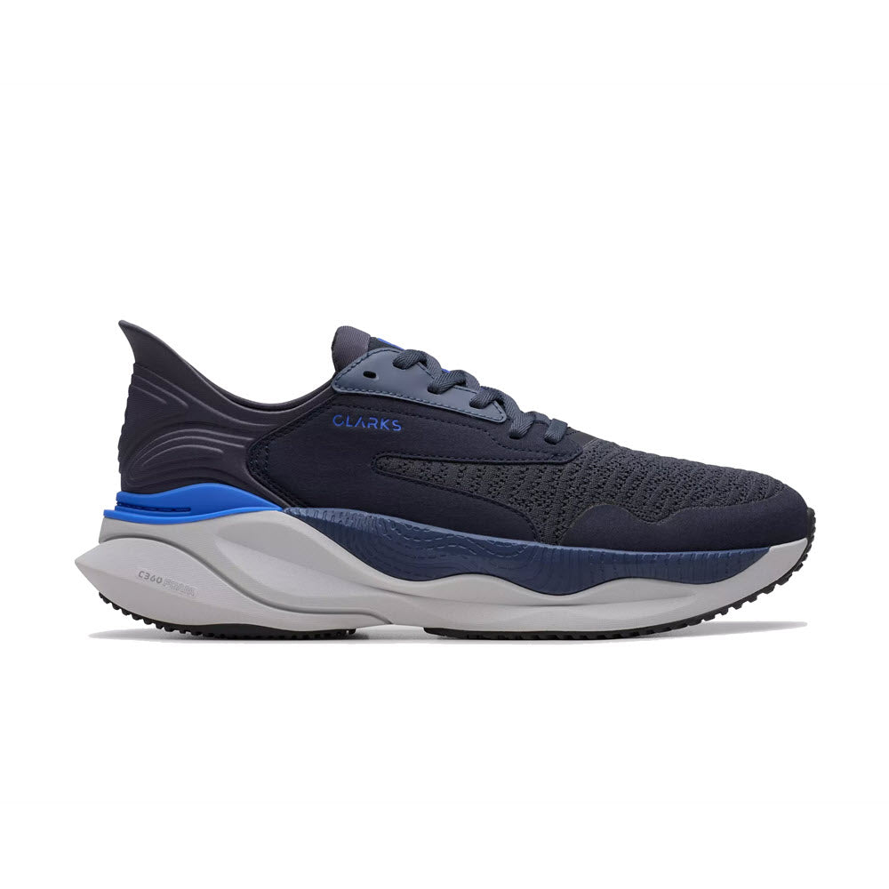 CLARKS PACE HANDS FREE SNEAKER NAVY - MENS