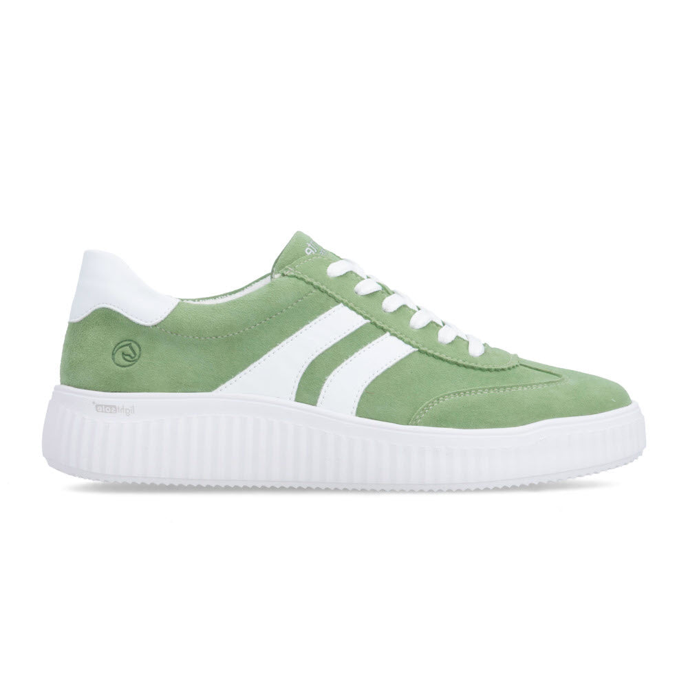 REMONTE SNEAKER T TOE GREEN WHITE - WOMENS