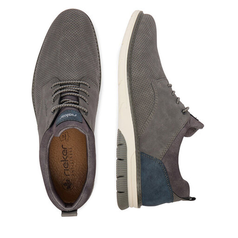 RIEKER AUXERRE CENERE DENIM PERFORATED - MENS