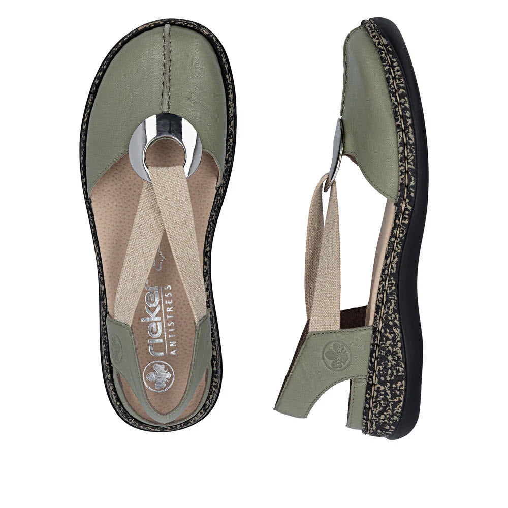 RIEKER STRETCH STRAP LOOP MARY JANE MINT - WOMENS