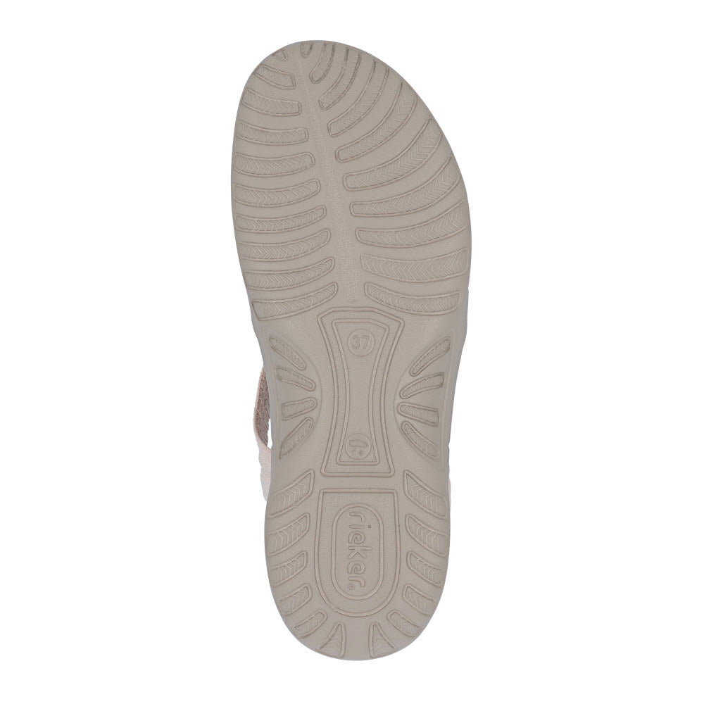 RIEKER STRETCH KNIT SANDAL TAUPE - WOMENS