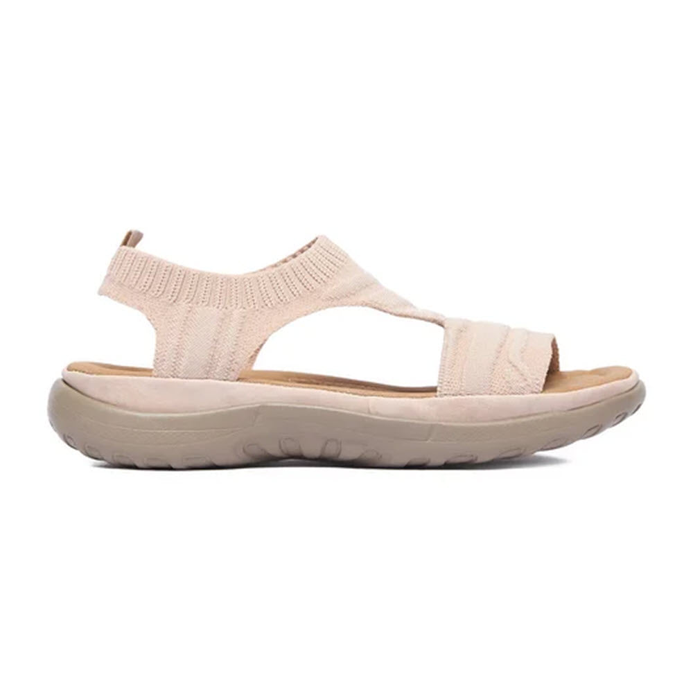 RIEKER STRETCH KNIT SANDAL TAUPE - WOMENS