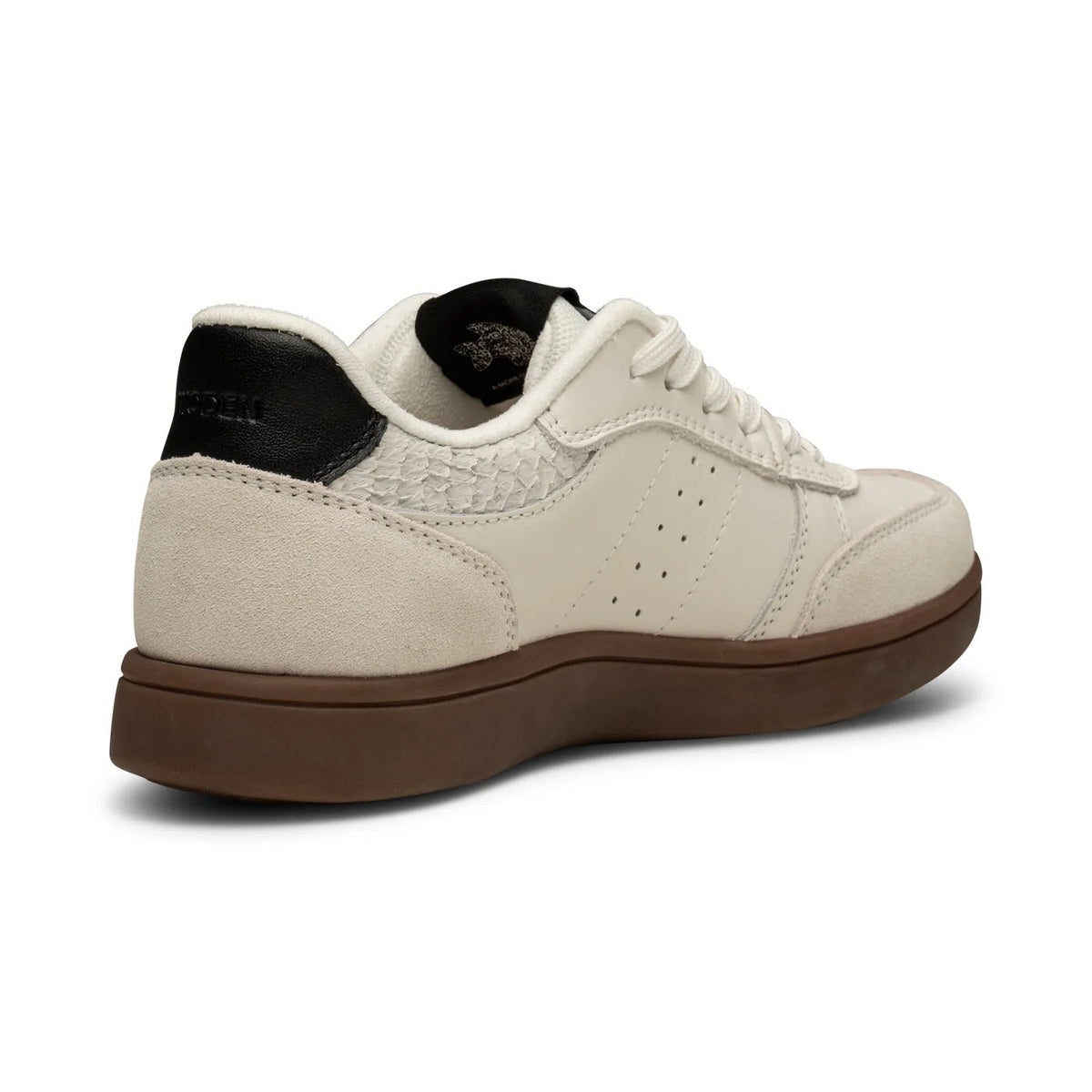 WODEN BJORK MIXED SNEAKER BLANC BLACK - WOMENS