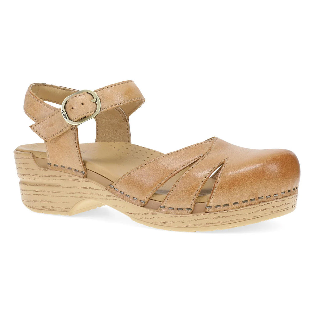 DANSKO MARGRETA MARY JANE CLOG HONEY DISTRESSED - WOMENS - Lamey