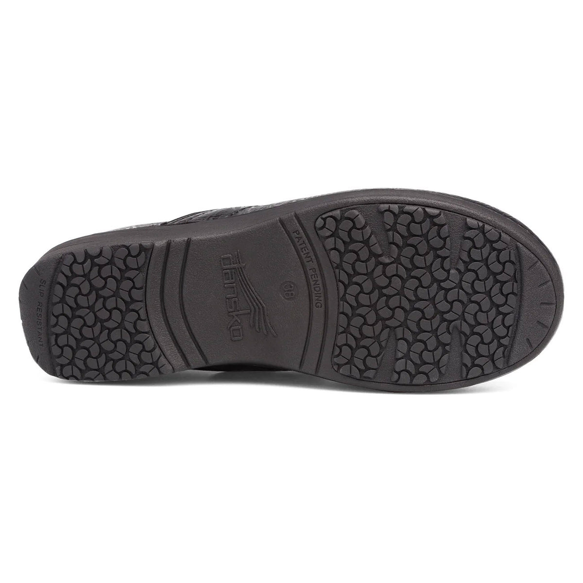 DANSKO XP 2.0 BLACK FLORAL TOOLED CLOG - WOMENS