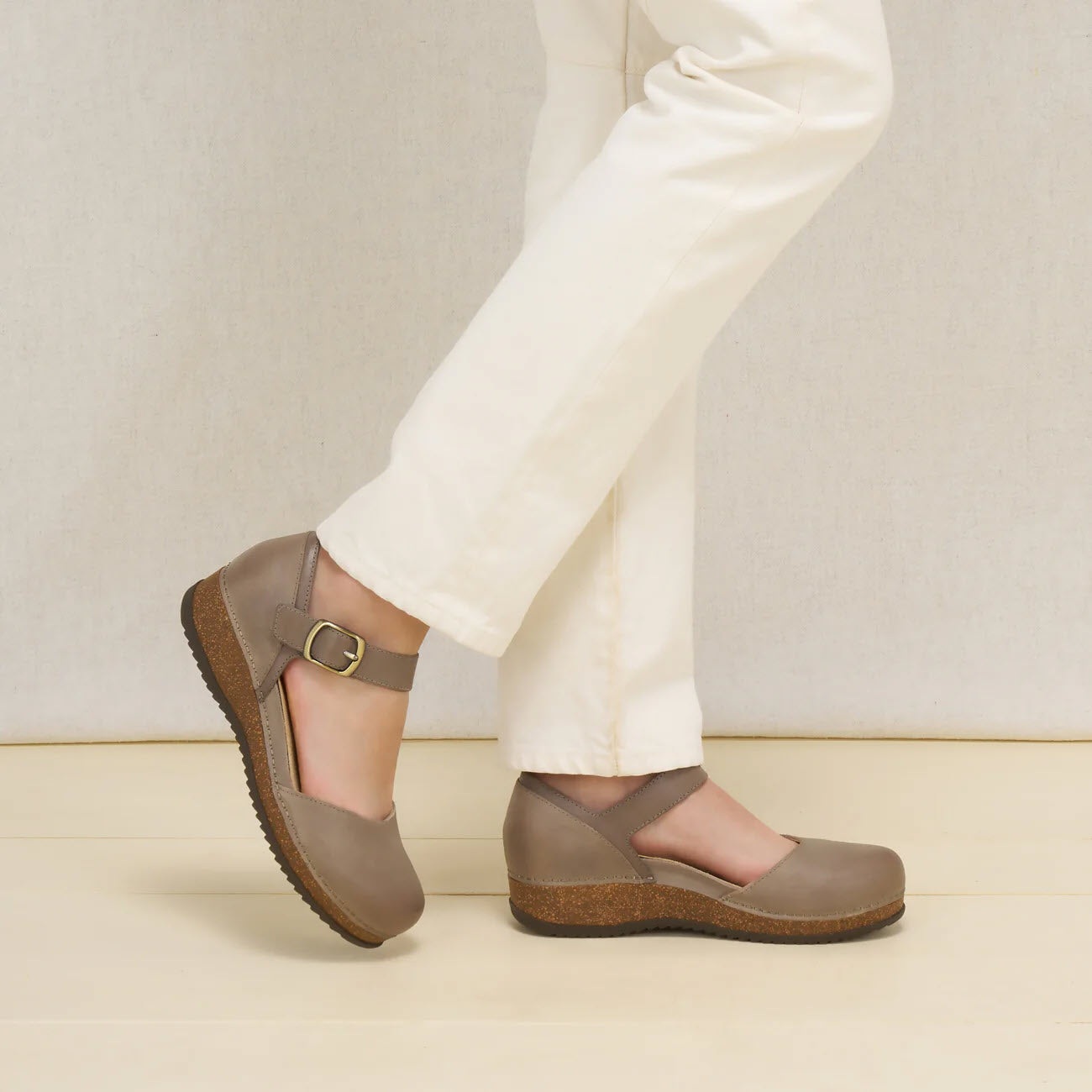 DANSKO MAE TAUPE MARY JANE - WOMENS - Lamey Wellehan Shoes