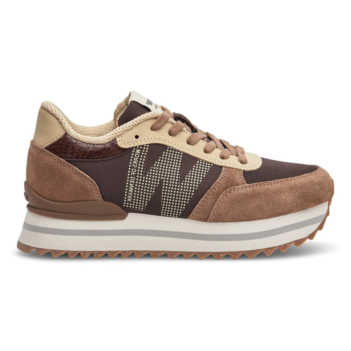 WODEN RONJA PLATEAU SNEAKER CHOCOLATE MULTI - WOMENS