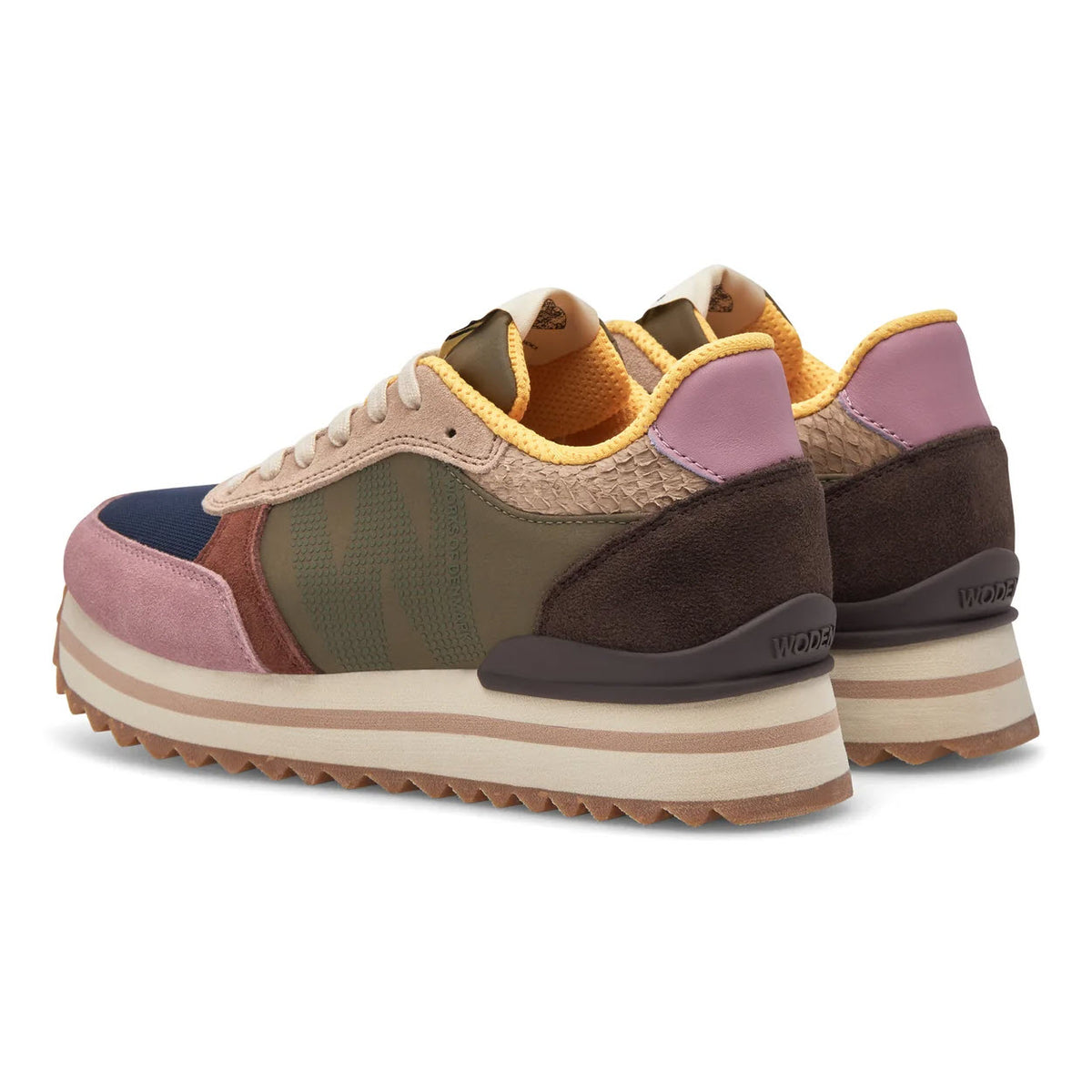 WODEN RONJA PLATEAU SNEAKER DARK ALGAE MULTI - WOMENS