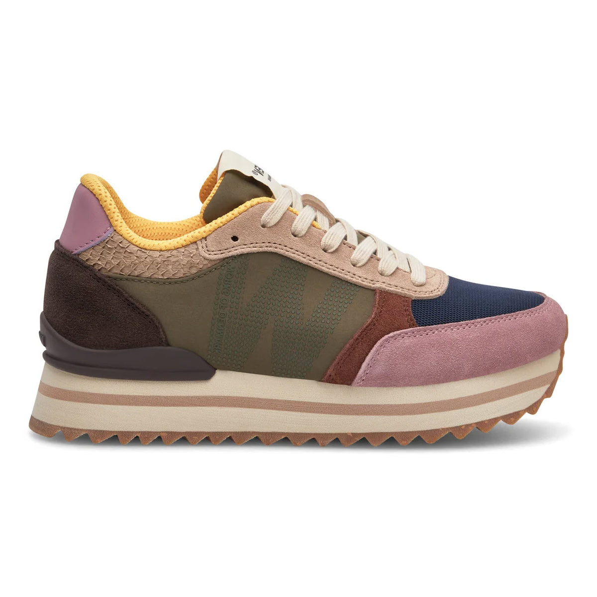 WODEN RONJA PLATEAU SNEAKER DARK ALGAE MULTI - WOMENS