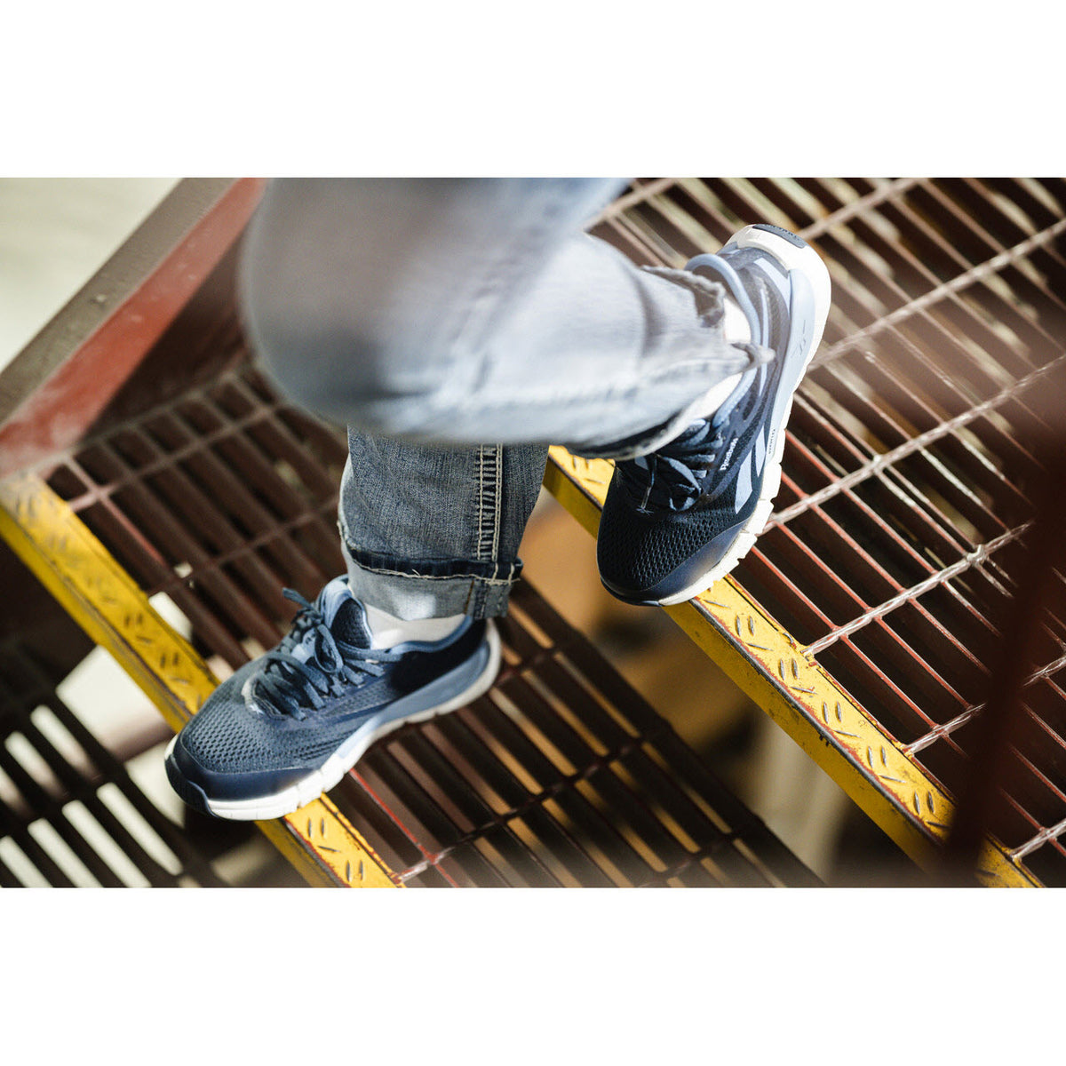 REEBOK ELEVATED EASE ATHLETIC WORK SHOE NAVY - WOMENS