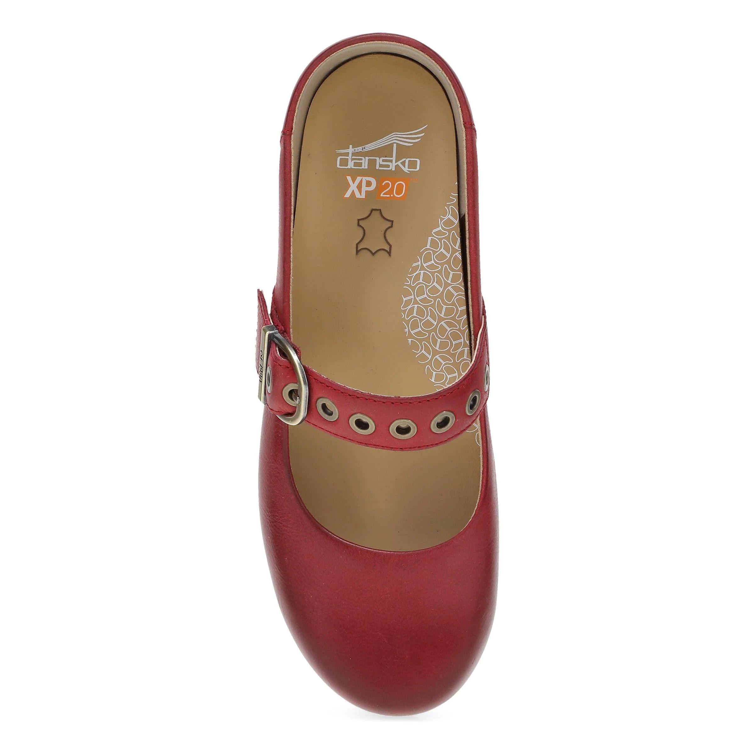 DANSKO XP 2.0 MARY JANE CLOG RED - WOMENS - Lamey Wellehan Shoes