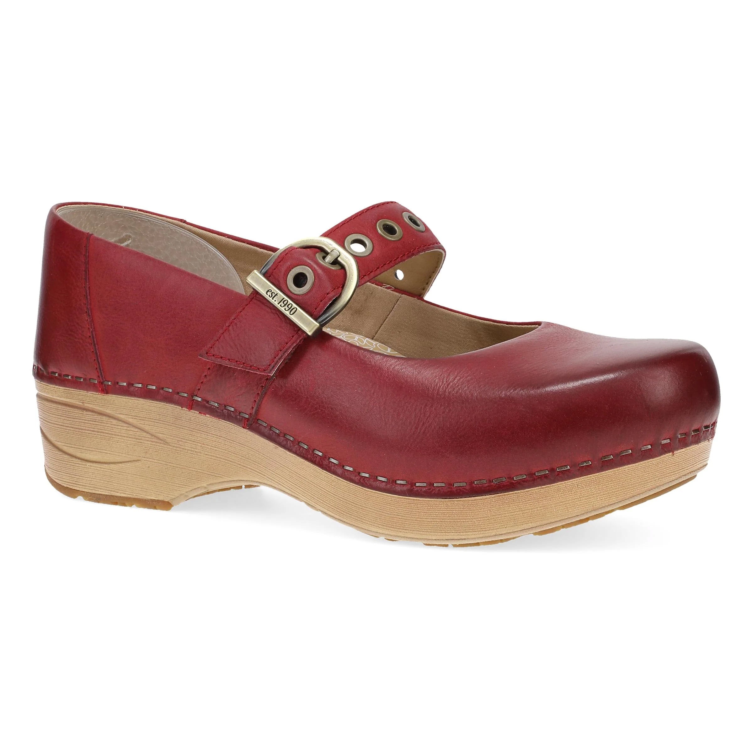 DANSKO XP 2.0 MARY JANE CLOG RED - WOMENS - Lamey Wellehan Shoes