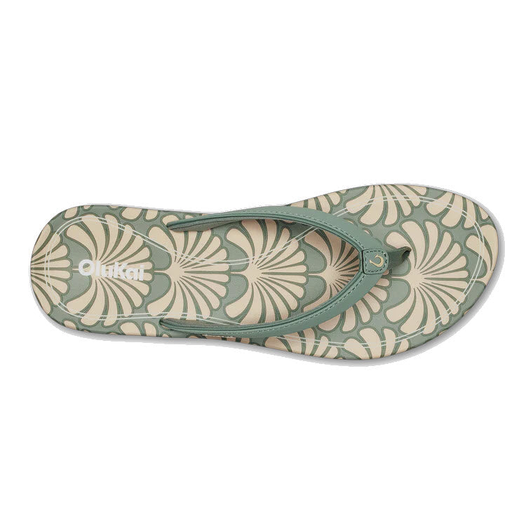 OLUKAI UIKI FLIP SILVER PINE - WOMENS