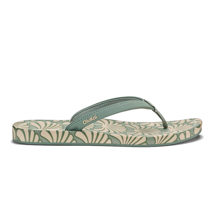 OLUKAI UIKI FLIP SILVER PINE - WOMENS
