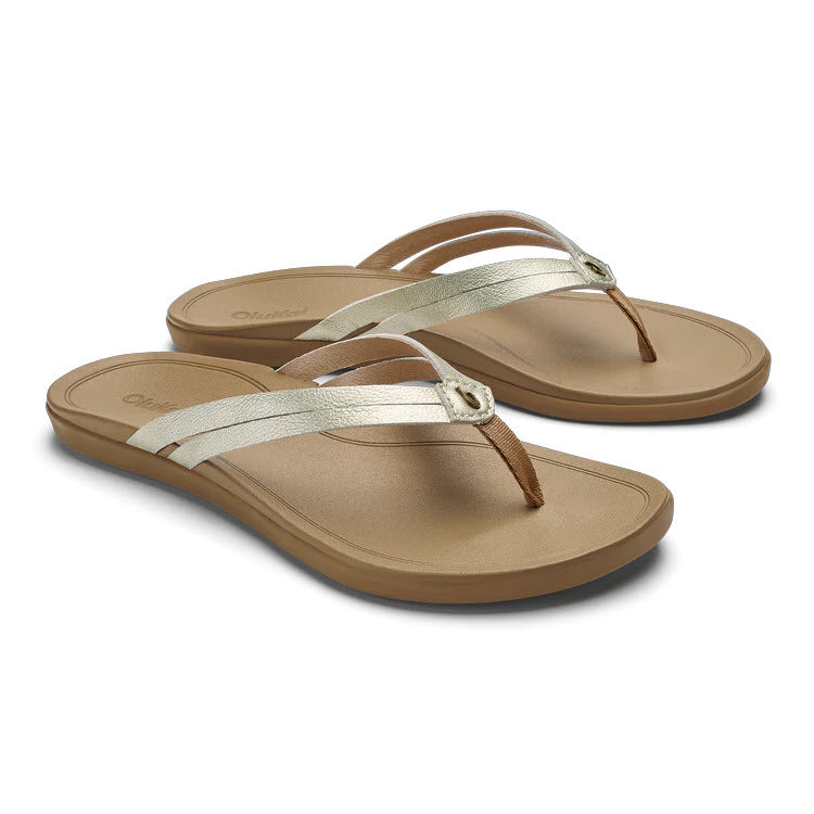 OLUKAI HO OPIO HUI FLIP FLOP BUBBLY SAHARA - WOMENS