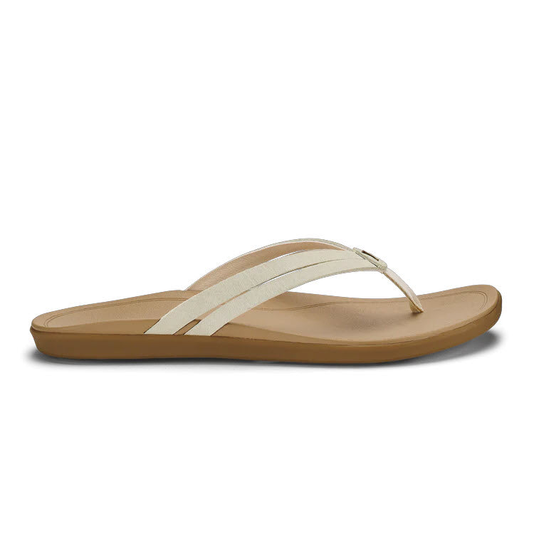 OLUKAI HO OPIO MELE THONG TOFFEE WARM SAND - WOMENS