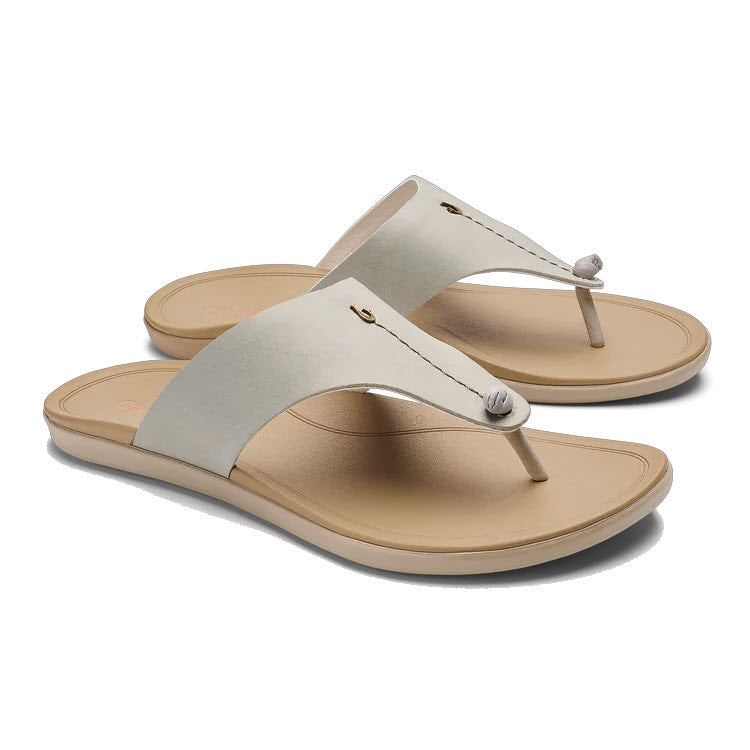 OLUKAI HO OPIO MELE THONG TAPA WARM SAND - WOMENS
