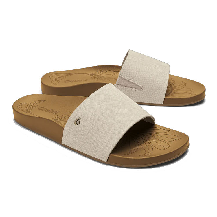 OLUKAI KIPE A PONO SLIDE TAPA CROSSHATCH - WOMENS