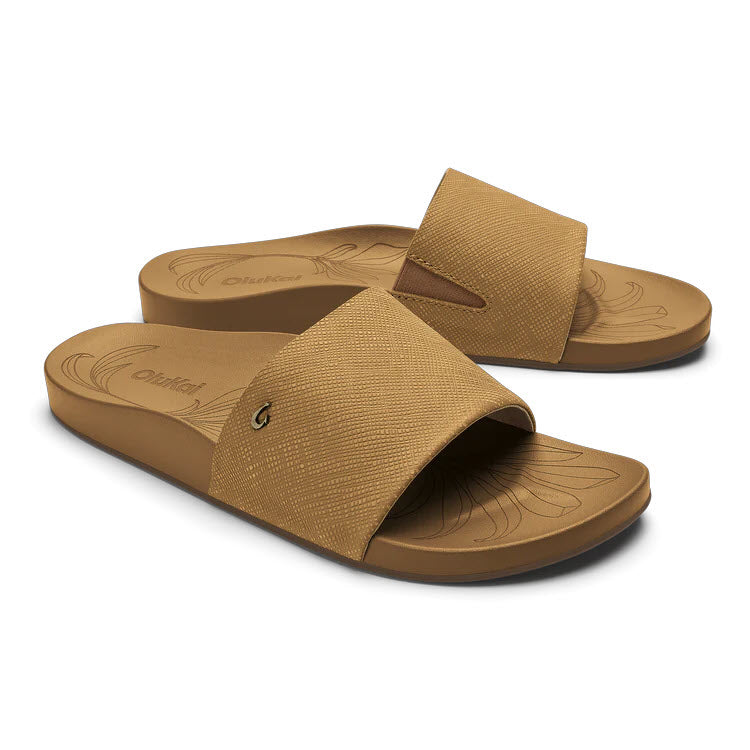 OLUKAI KIPE A PONO SLIDE SAHARA CROSSHATCH - WOMENS