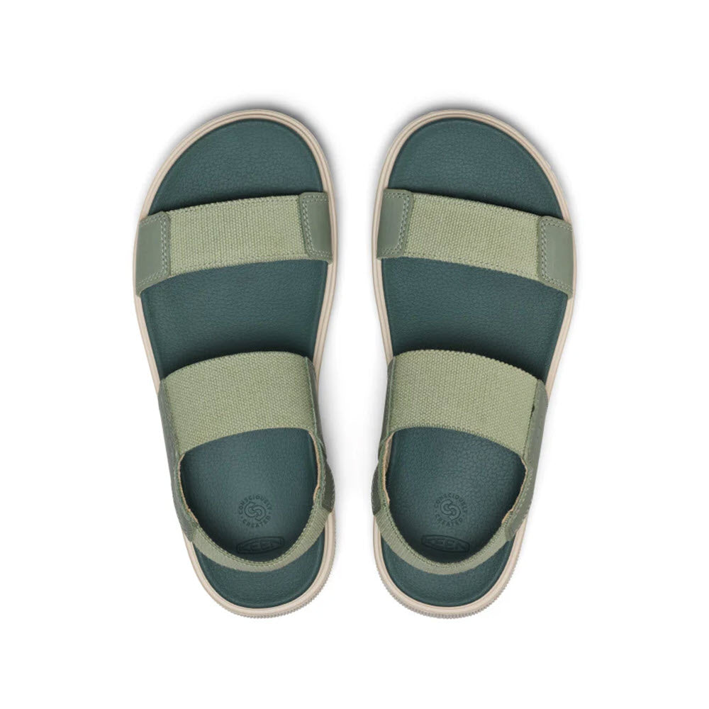 KEEN ELLE MILA BACKSTRAP SANDAL LILY PAD DARK FOREST - WOMENS