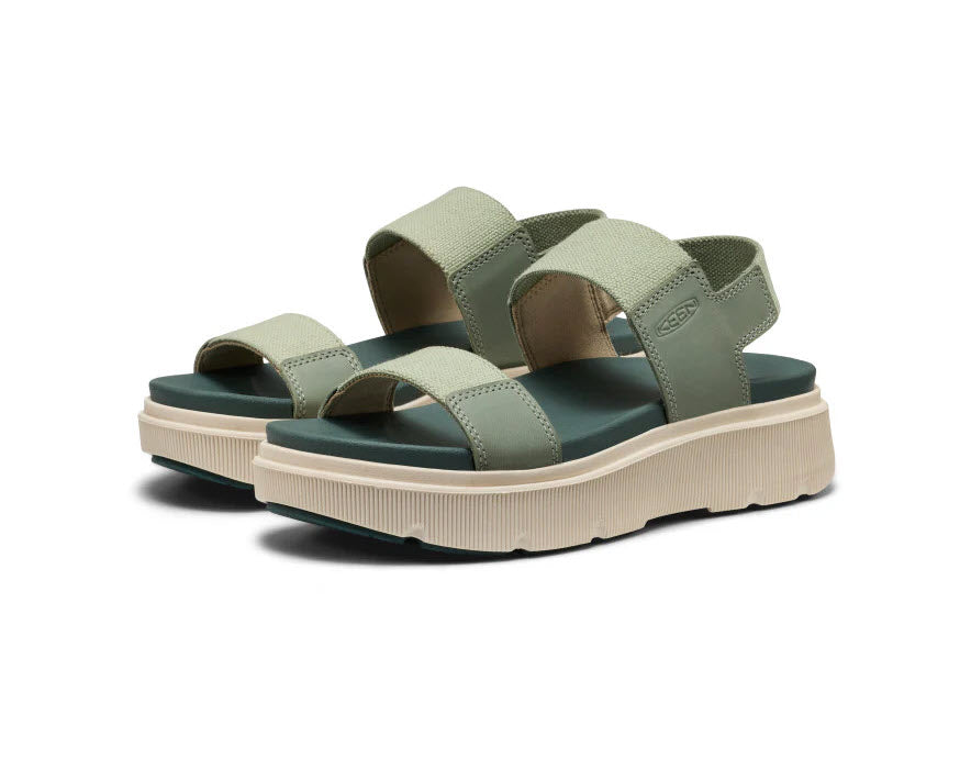KEEN ELLE MILA BACKSTRAP SANDAL LILY PAD DARK FOREST - WOMENS