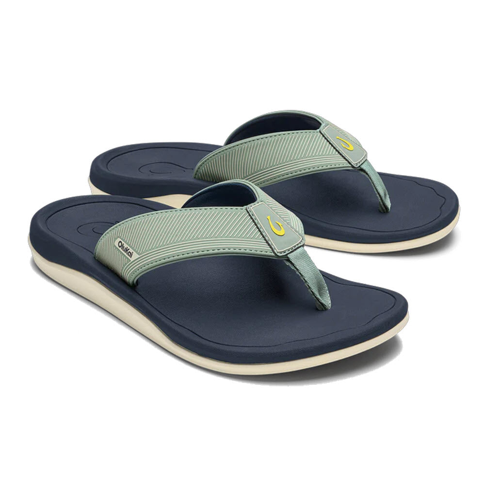 OLUKAI AHI KAI FLIP SEAGREEN TRENCH BLUE - MENS